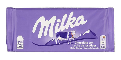 Imagen 4 de 7 de Chocolate Milka De 100 Gr 5 Piezas Sabores Surtidos