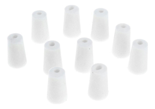 Tapones Cónicos De Laboratorio Con Tapón De Goma, 2 X 10 Uni