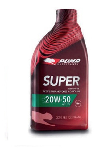 Aceite Lubricante Puma Super 20w50 X 4 Litros