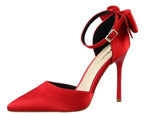 Alta Calidad Tacones Elegantes Fiesta De Mujer De 10cm