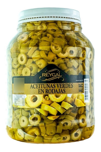 Aceitunas Verdes En Rodajas Reygal Premium - 2 Kg