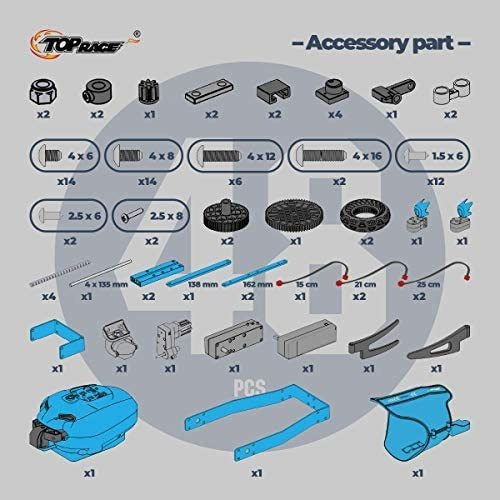 Catapulta Robótica Top Race A Control Remoto 1300mah -azul