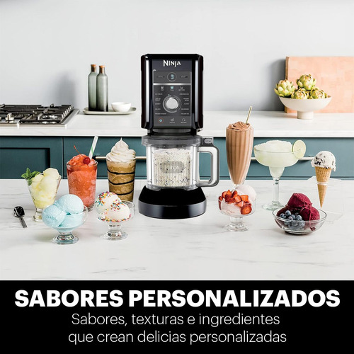Sorveteira Ninja Creami Deluxe 11 em 1 CN501co cor preto