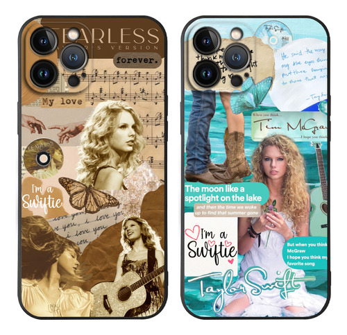 2pcs Lover Folklore Taylor Swift Funda Para iPhone Ts012