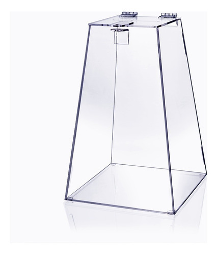 Urna Pirâmide Acrílico Transparente 40cm - Promoção