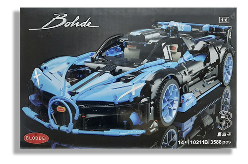Figura Armable Bugatti Azul O Verde A Control Remoto 