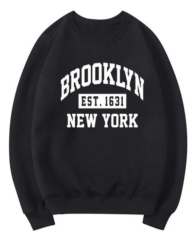 Sueter Hoodie Dama Caballero Diseño Brooklyn Color Varios