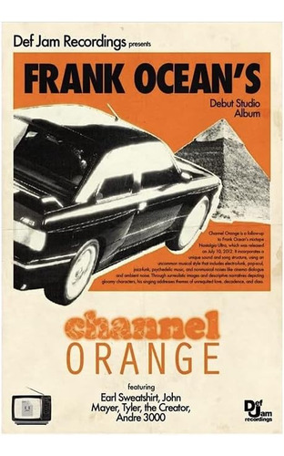 Motlwat Frank Ocean Poster Channel Orange Posters Álbum De M