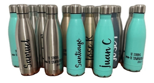 Termo Acero Inox. 700ml (personalizado Nombre/frase Vinilo)