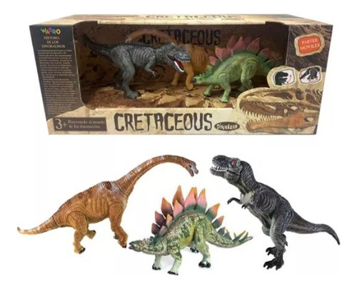 Set Dinosaurios Modelos Surtidos Articulados 3 U. Envios