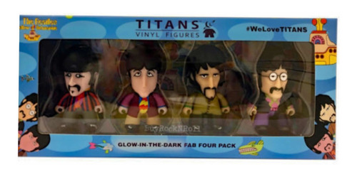 The Beatles Titans Vinyl Figures  Yellow Submarine 