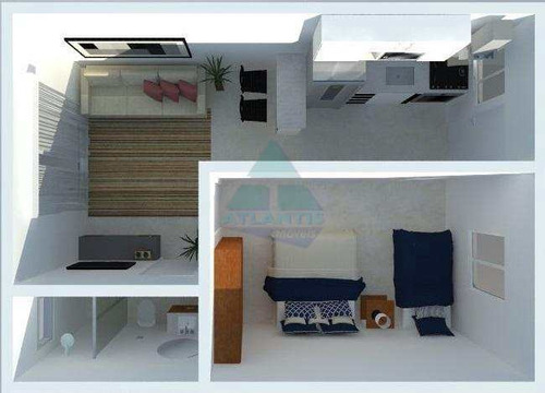 Imagem 7 de 14 de Apto Com 1 Ou 2 Dorm, Jardim Beira-rio, Ubatuba, Cod: 1072 - V1072