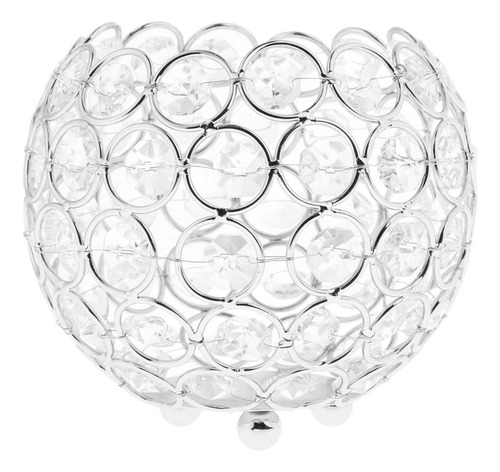 Candelabro Globo Romántico 12cm Plata Plata 12cm Plata 12cm