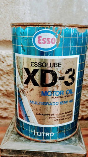 Lata Antigua Esso Exxon Essoluble Xd3 Multigrado