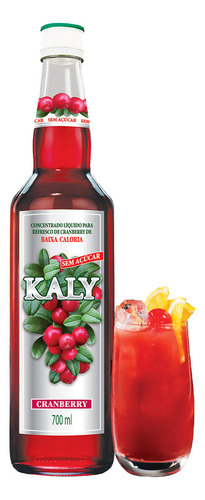 Xarope De Cranberry Kaly Zero Açúcar 700ml