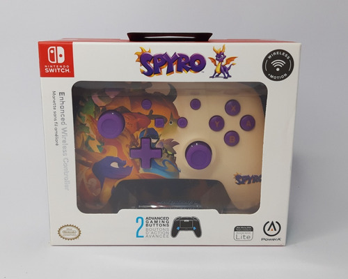 Control Joystick Inalámbrico Nintendo Switch Spyro Color Violeta