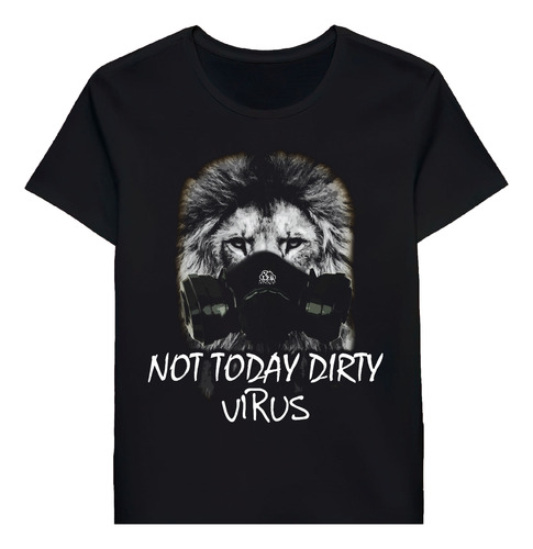 Remera Not Today Virus A Cool Masked Lion 64749513