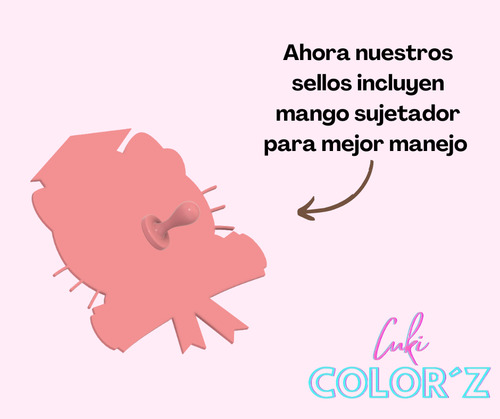 Cortador De Galletas Con Sello Kitty Graduacion 10 Cm Rosa