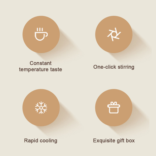 Taza De Café 2 En 1 Con Agitación Automática Y Temperatura C