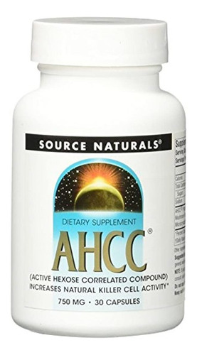 Source Naturals Ahcc 750 mg Cápsula, 30 count