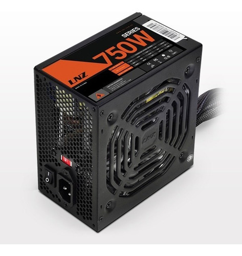 Imagen 3 de 5 de Fuente 750w Lnz Xt750-ps Led Red Fan