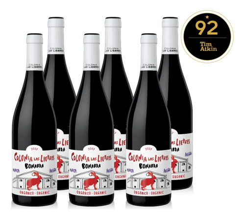 Vino Orgánico Colonia Las Liebres Bonarda Clásica Caja X6