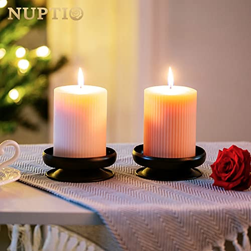 Piezas De 4 Soportes De Velas Con Puntas, Placa De Hierro Pa