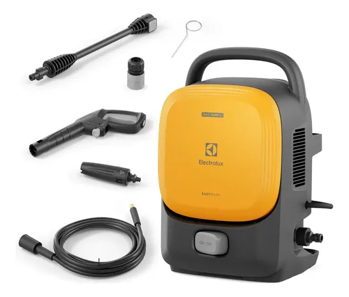 Lavadora De Alta Pressão Electrolux 1650psi 1400w De Potência Com Engate Rápido Easywash Lava Jato Qws1650 Amarelo 220v 60 Hz