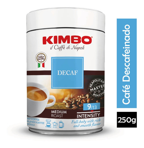 Café Kimbo Descafeinado En Polvo 250g