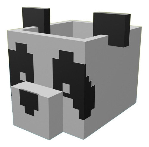 Portalápices De Panda Pixel
