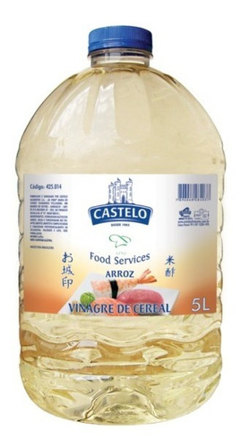 X2 Vinagre De Arroz Castelo X 5 Lt 