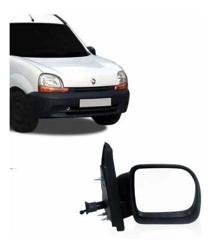 Retrovisor Kangoo 1998 1999 2000 2001 2002 Manual Esquerdo