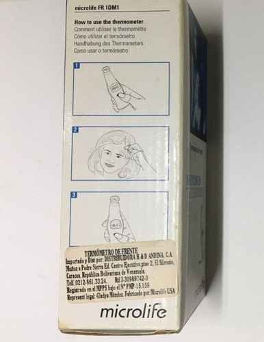 Termometro De Frente Contacto Pediatrico Microlife Fr1dm1 (Usado)
