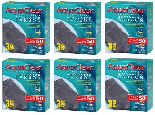 Hagen Aquaclear Insertar Filtro De Carbón Activado (paquete 