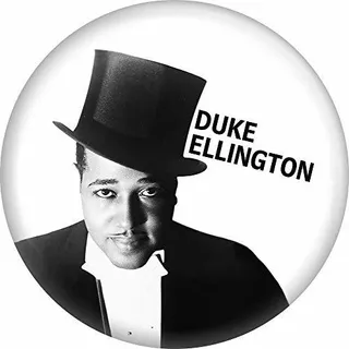Duke Ellington - Wearing Tophat - 2.25 Round Magnet