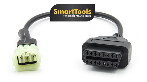 Imagen 2 de 3 de Adaptador Scanner Husqvarna Bajaj Ktm 6 Pines A Obd2 Moto