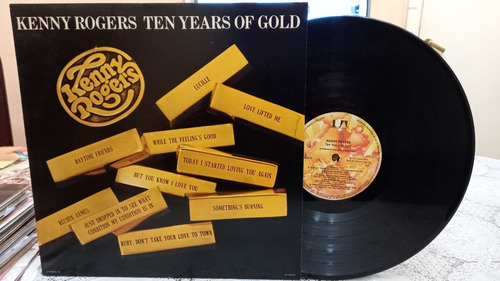 Kenny Rogers Ten Years Of Gold Lp Vinilo Usa Impecable Nm