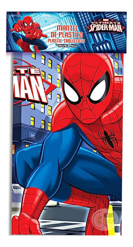 Mantel De Plastico Rectangular Spider Man (254 X 107 Cm) Color Pesonaje Spiderman