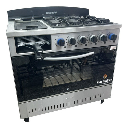 Imagen 2 de 6 de Cocina 4 Hornallas Depaolo Horno Visor C/ Plancha Y Tostador