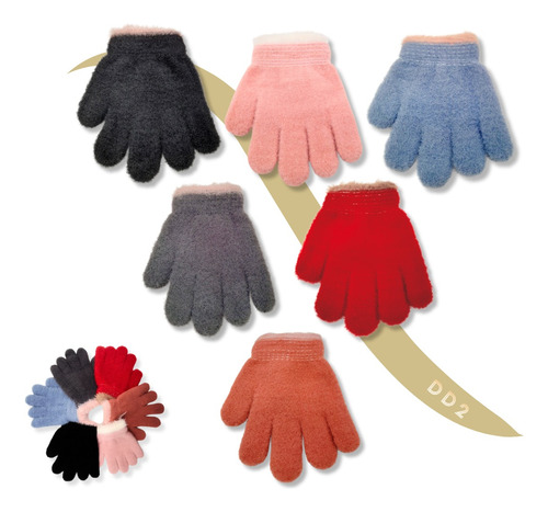 Guantes Termicos Frizados Chicos Invierno Abrigo Para Niños