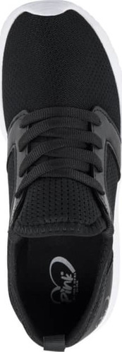 Tenis Para Dama Pink 376 Negro Casual Comodos Ligeros Urbano