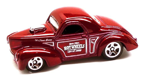 Hot Wheels 2010 Custom '41 Willys Coupe Red