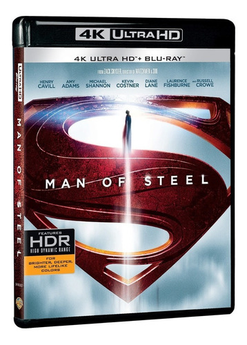 Man Of Steel Hombre De Acero 4k 2 Blu Ray Nuevo Importado