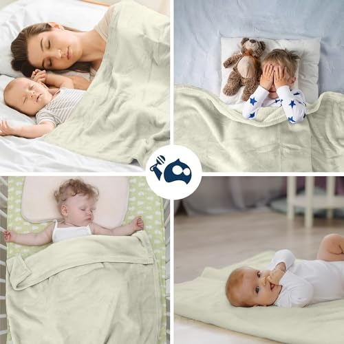 Pauquete De 3 Cobijas Para Bebé Cobertor Suave Calientita