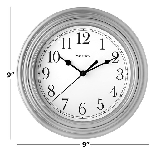 Reloj De Pared Redondo Con Movimiento De Cuarzo, Diseño Anal
