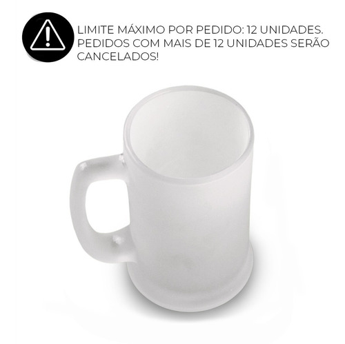 Caneca De Chopp Cerveja Vidro Jateado 300ml Bar Casa