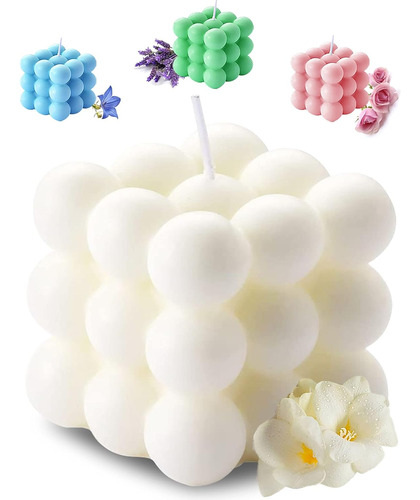 Velas Perfumadas Bubble Cube Para El Hogar Perfumadas 5.4oz