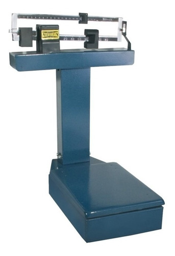 Báscula comercial analógica Nuevo Leon Practica 220kg azul martillado 36.8 cm x 26.8 cm