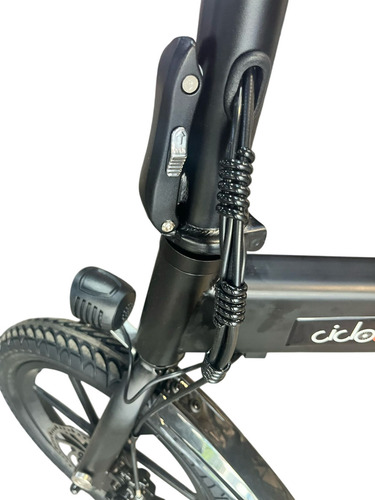 Bicicleta Eletrica Bike Dobravel Bateria Litio 36v 350watts Cor Preto