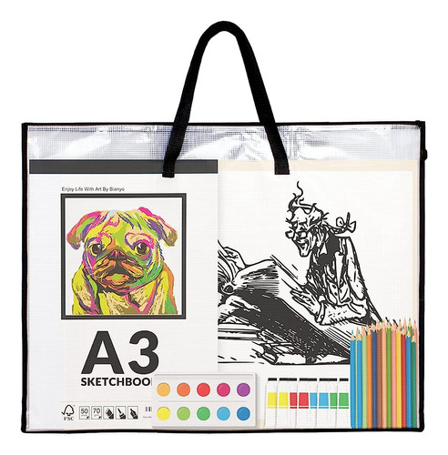 Sunee 19x25 Art Portfolio Bag, Organizador De Suministros Pa